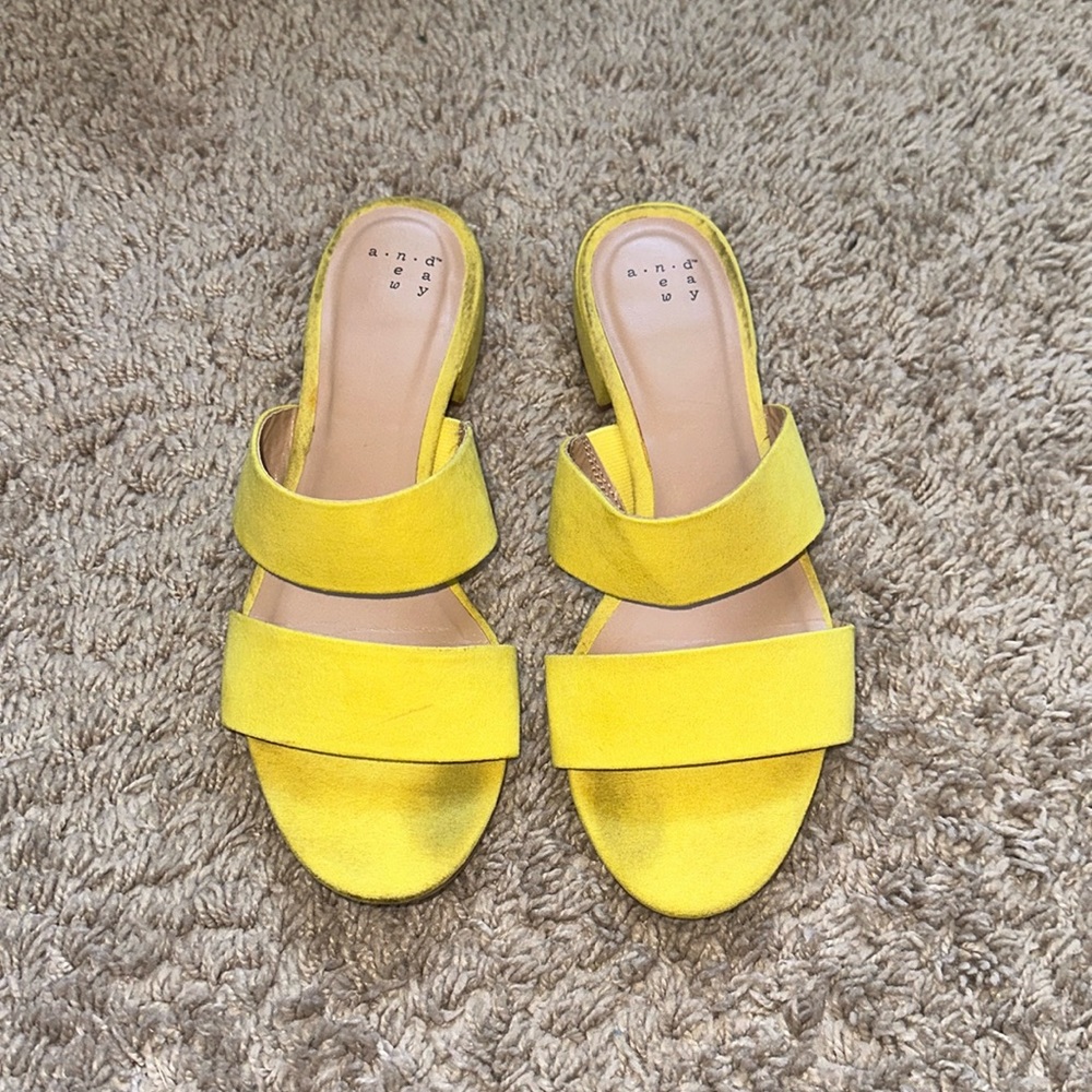 Yellow sandals